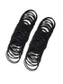 100Pcs Black Hair Ties, elastic Hair Ties No Damage Ponytail Holder?for Thick and Curly Hair Hair Elastic Band?for Women or Men, Hair Elastics and...