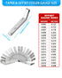 Feeler Gauges - 32 Blades Feeler Gauge Set Stainless Steel Dual Marked Metric and Standard SAE - Valve Thickness Gauge (32-Blade Tapered Feeler Ga...