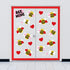 Whaline Valentine's Day Bee Bulletin Board Decorations Valentine Bee Mine Heart Cutouts Border Trim Love Style Cute Bee Decor with Glue Point for ...