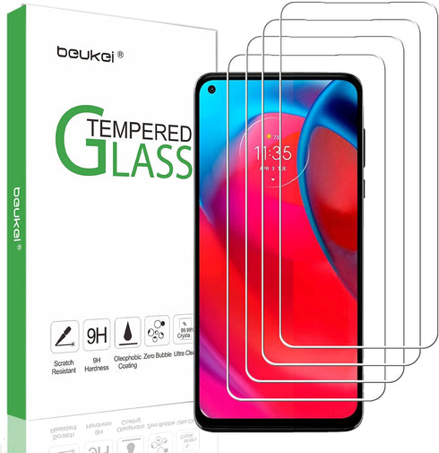 (4 Pack) Screen Protector Compatible for Motorola Moto G Stylus 5G/ Moto G Stylus (2021) Screen Protector Tempered Glass (6.8" Display, 2021),Touc...