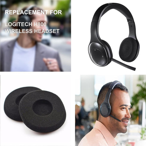 H800 Replacement Ear Pads Compatible with Logitech H800 Wireless Headset, Soft and Durable Sponge Ear Cushions, Replacement Foam Earpads...