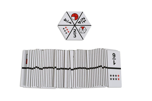 LEARNING ADVANTAGE The Original Fraction Dominoes - 49 Dominoes - Math Manipulative for Kids - Equate, Add and Subtract Fractions...