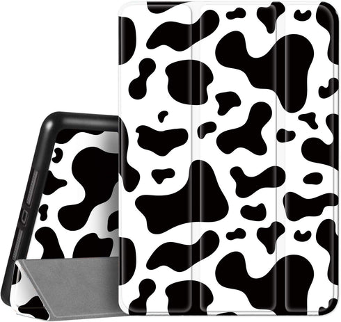 Hi Space for iPad 9th 8th 7th Generation Case for iPad 10.2 Case 2021 2020 2019 Cow Cattle with Pencil Holder, Shockproof Protective Smart Cover A...