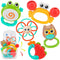 Baby Rattles Toys Ages 6+ Months - Baby Toys 5 Pcs Newborn Toys Baby Rattles with Storage Box Infant Toys for 6 Months + Sensory Boys Girls Shower...