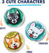 Fit & Fresh Cool Coolers Children's Boo Boo Flexible Gel Ice Pack, 4x4”, Reusable Cold Compress for Minor Injuries, 3 Pack, Cats & Dogs, Small, As...