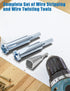 Wire Twister Tool for Drill - 3 Way/ 5 Way Wire Stripper and Electrical Wire Twister Tool for Power Drill - 3pcs Wire Nut Twisting and Wire Stripp...