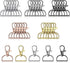 25 Pcs Metal Swivel Clasp Hooks 1 Inch D Ring Keychain Making Kit Lanyard Snap Hooks Keychain Clip Hooks Lobster Claw Clasps for Lanyard Making, P...
