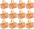 MAGICLULU 12Pcs Mini Woven Baskets with Handles Wooden Candy Gift Baskets Miniature Dollhouse Baskets for Craft Wedding Birthday Party Favors Home...