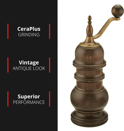 Zassenhaus Speyer 5.1-Inch Dark Stained Beech Pepper Mill...