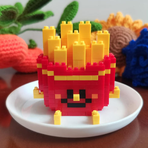 Food Building Blocks Set Toys Mini Building Blocks Fast Food Building Bricks Toy Micro Block Building Set Gift for Kids and Adults-234 PCS(French ...