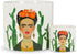 Abbott Collection 27-Mexico-SM Small Lady & Cactus Planter, White...