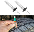 2Pcs Tire Tread Depth Gauge, Tread Depth Gauge in 32nds with Six-Sided Smart Color Coded, Professional Tire Thread Meter Tool for Quickly Identifi...