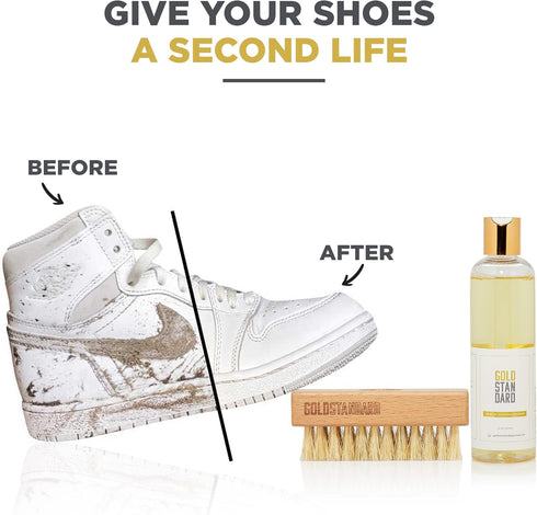 Gold Standard Premium Shoe Cleaning Kit - Sneaker Cleaning Kit for Tennis, Leather, Canvas White Shoe Cleaner Sneakers Kit...