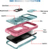 Case for Galaxy A54 5G, Slide Lens Protective Case Shockproof Impact Resistant with Kickstand Cover Case for Samsung Galaxy A54 5G (Pink Green)...