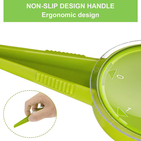 Sowing Seed Dispenser Hand Tool, 6 Pack Handheld Garden Seeder Sower Planter with 5 Dial Settings, Ideal for Small Seeds of Flowers, Vegetables, O...