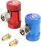 Set of 2 R1234yf Adapter,High/Low Side R1234yf Manual Couplers Connector Adapters,Car Accessories Adjustable AC R1234YF Adapters Kit for Air Condi...