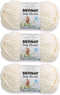 Bernat Baby Blanket Vanilla Yarn - 3 Pack of 100g/3.5oz - Polyester - 6 Super Bulky - 72 Yards - Knitting, Crocheting, Crafts & Amigurumi, Chunky ...
