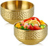 2PCS Large 304 Stainless Steel Salad Bowl, 5.9" 25 Oz Double-Walled Thicken Soup Bowls, Gold Cereal Serving Bowls, Metal Mixing Bowls for Serving ...