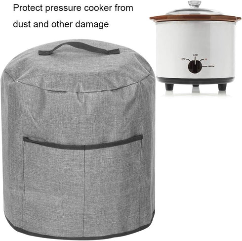 Appliance Cover Dust Cover,Round Pressure Cooker Dust Cover Washable Protective Cover With Pocket Reliable Pressure Cooker Cover Elegant Kitchen A...