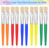 10Pcs Paint Brushes for Pumpkin Painting, Anezus Kids Paint Brushes Classroom Toddlers Paint Brush Set Flat Top Brushed for Preschool Daycare Craf...