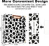 2 Inch Mini 3 Ring Binder for 5.5" x 8.5" Paper with 5-Tab Dividers EYROZILL Cute Mini Binder for School/Office Supplies and Home, Cow Print...