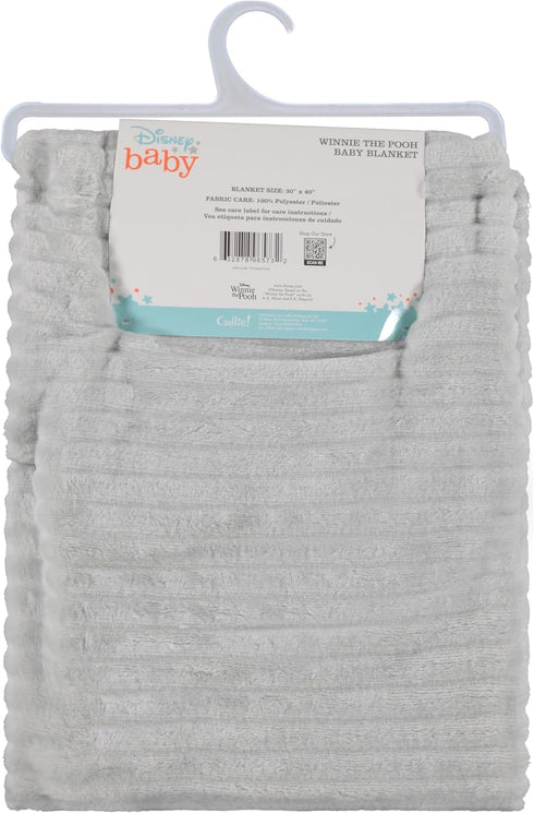 Disney Winnie The Pooh Soft Baby Blanket - Flannel Fleece Blanket for Baby Girls/Boys - Plush Crib Stroller Nursery & Daycare Blankey, Big Hug/Gre...