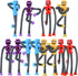 Pop Tubes Robot Fidget Toys 12 Packs Telescopic Suction Cup Stretchy Robots Toys Autism Sensory Shape Changing Toys for Toddlers Kids Party Favors...