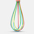 ExcelSteel - 230 ExcelSteel Perfect Durable Gift for Mixing Easy to Clean Up Silicone Tri-Color Whisk, 8", Rose Gold...