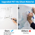 Whiteboard Sticker, 17.3" x 78" Dry Erase Contact Paper, Peel and Stick White Board Wallpaper, Stain-Proof & Super Sticky, No Ghost After 60 Days,...