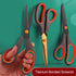 Titanium Scissors Bulk, Rkqoa 8" All Purpose Scissors Pack of 6 - High Performance and Designed for Comfort and Cutting - Sharp to Cut but Soft to...