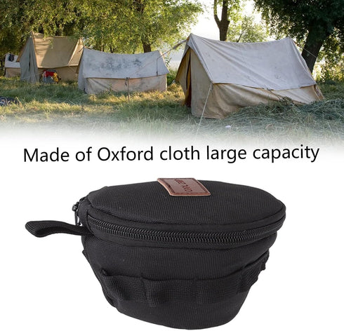 Yosoo Cast Iron Skillet Bag, Large Capacity Portable Dutch Oven Bag Portable Camping Cookware Storage Bag for Cast Iron Camping Cookware Accessori...