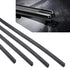 4 PCS Automotive Wiper Strip, 0.23" x 26" Frameless T-shape Windshield Cleaning Replacement Noiseless Rubber Strip, DIY Cutting Length Accessories...