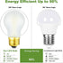 Frosted E26 LED Bulb 6W Equal E26 Edison Bulb 60 Watt Neutral White 4000K E26 Bulb Dimmable AC120V 600lm A15 Light Bulb led for Rustic Sputnik,Cha...