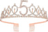 BRT Bearingshui Rose Gold Crown 5 & Fabulous Sash and Tiara for Girls, Gifts for Happy 5th Birthday Party Favor Supplies...