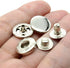 12 Sets Heavy Duty Leather Snap Fasteners Kit, 15mm Metal Snap Buttons Kit Press Studs Leather Rivets and Snaps for Clothing, Leather, Jeans, Jack...