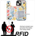 HAOPINSH for iPhone 15 Wallet Case with Card Holder, Floral Flower Pattern Back Flip Folio PU Leather Kickstand Card Slots Case for Women Girls, D...