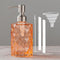 Easy-Tang 12 Oz Soap Dispenser for Kitchen,Bathroom - Refillable Wash Hand Liquid Clear Glass Bottle with Stainless Steel Pump,Ideal for Container...