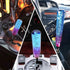 Crystal Shift Knob Universal Gear Shifter Stick Shift Knobs Transparent Bubble Purple Blue 10CM with Adapters...