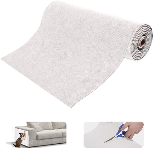 Trimmable Cat Scratch Mat pad Self-Adhesive Cat Scratching Post Carpet covered 78.7"x15.8" Cat Tree Shelves Replacement Parts cat furniture Protec...