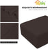 Easy-Going Stretch Ottoman Cover Folding Storage Stool Furniture Protector Soft slipcover with Elastic Bottom (Medium,Chocolate)...