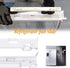 Romalon 2-Pack 2223320 Track Refrigerator Crisper Drawer Slide Rail Fit for Whirl-Pool Refrigerator Pan Slide Replace Number 1016208, AH869557, EA869557, PS869557 - a Set of Rails