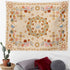 TTYQXZ Wall Tapestry Bohemian - Floral Vine Wall Hanging Celestial Sun Moon and Star Tapestries Hippie Home Decor Boho for Bedroom Aesthetic (Crea...