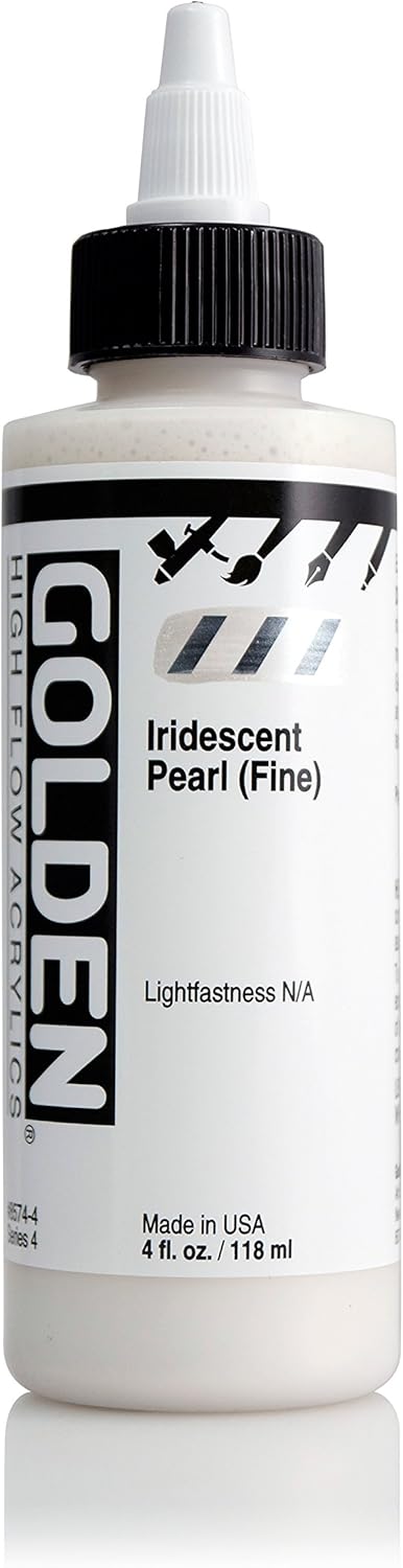 4oz. High Flow Acrylic Paint Color: Iridescent Pearl...