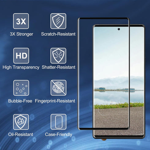 Screen Protector for Google Pixel 6 Pro, Tempered Glass Screen Protector, Shock-Resistant, Touch Sensitive, 9H Hardness, HD Clear, 2 Pack Screen P...