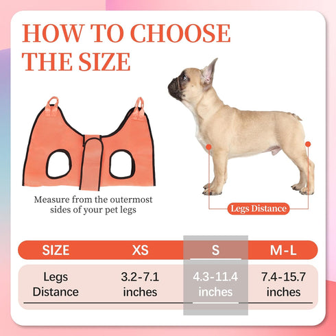 Dog Grooming Hammock, Pet Grooming Hammock for Cats & Dogs with Security Strap, Dog Sling for Nail Trimming with Nail Clippers/Trimmer, Nail File,...