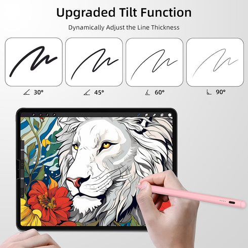 Stylus Pen for iPad, with tilt-Pressure Sensitivity and Multi-Point Anti-False-Touch Function. 20-Minute Fast Charging for 2018-2023 iPad/Mini/Pro...