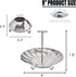 Vegetable Steamer Basket for Cooking Food Veggie Broccoli Meat Steamer Pot Cooker Expandable Steel Steamer (5.5"-9")...
