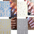 8 Sheets French Nail Art Sticker 3D Streak Line Nail Decals Reflective French Nail Art Supplies Geometric Lines Nail Art Stickers Wave Swirl Strip...
