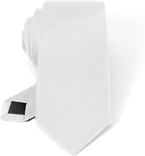 Black Ties For Men Solid Pure Color Tie 3.15" (8CM) Formal Necktie for Men in Gift Box...