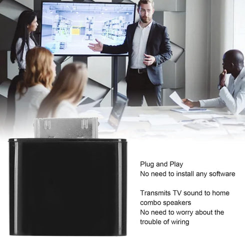 30 Pin Bluetooth Adapter Receiver, Bluetooth Transmitter Plug and Play & Automatic Compatible with iOS Pod and Other 30 Pin Dock Speakers (Black)...